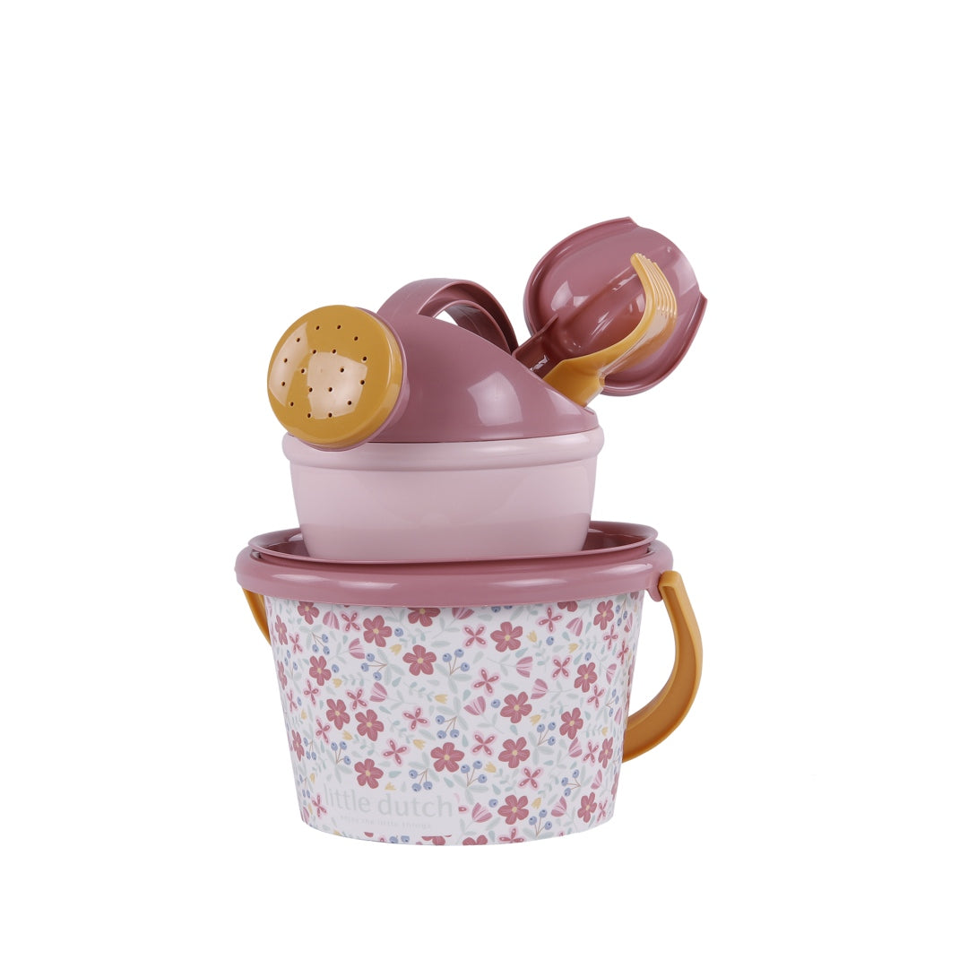 Strandset 5-teilig Pink Flowers | Little Dutch