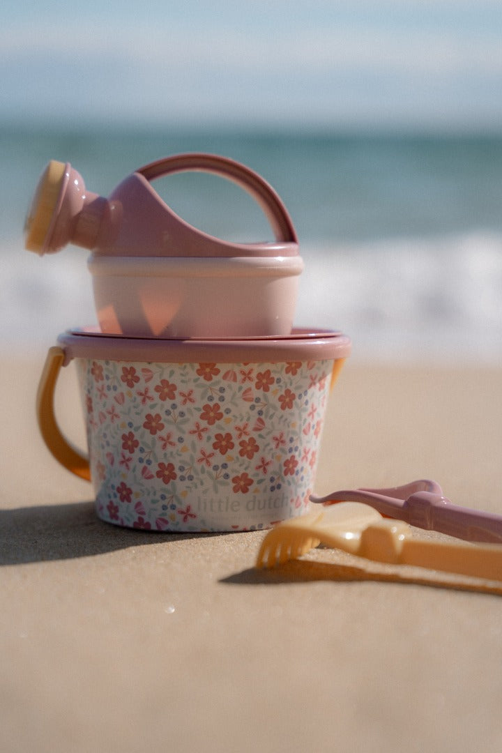 Strandset 5-teilig Pink Flowers | Little Dutch