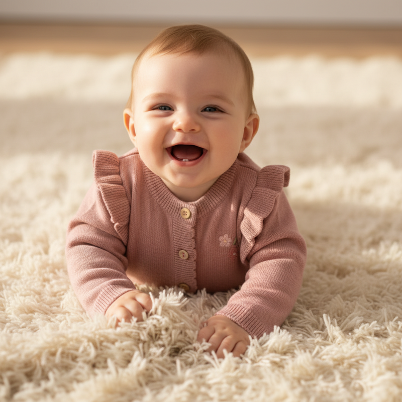 Baby Strickjacke Fairy Pink | Little Dutch