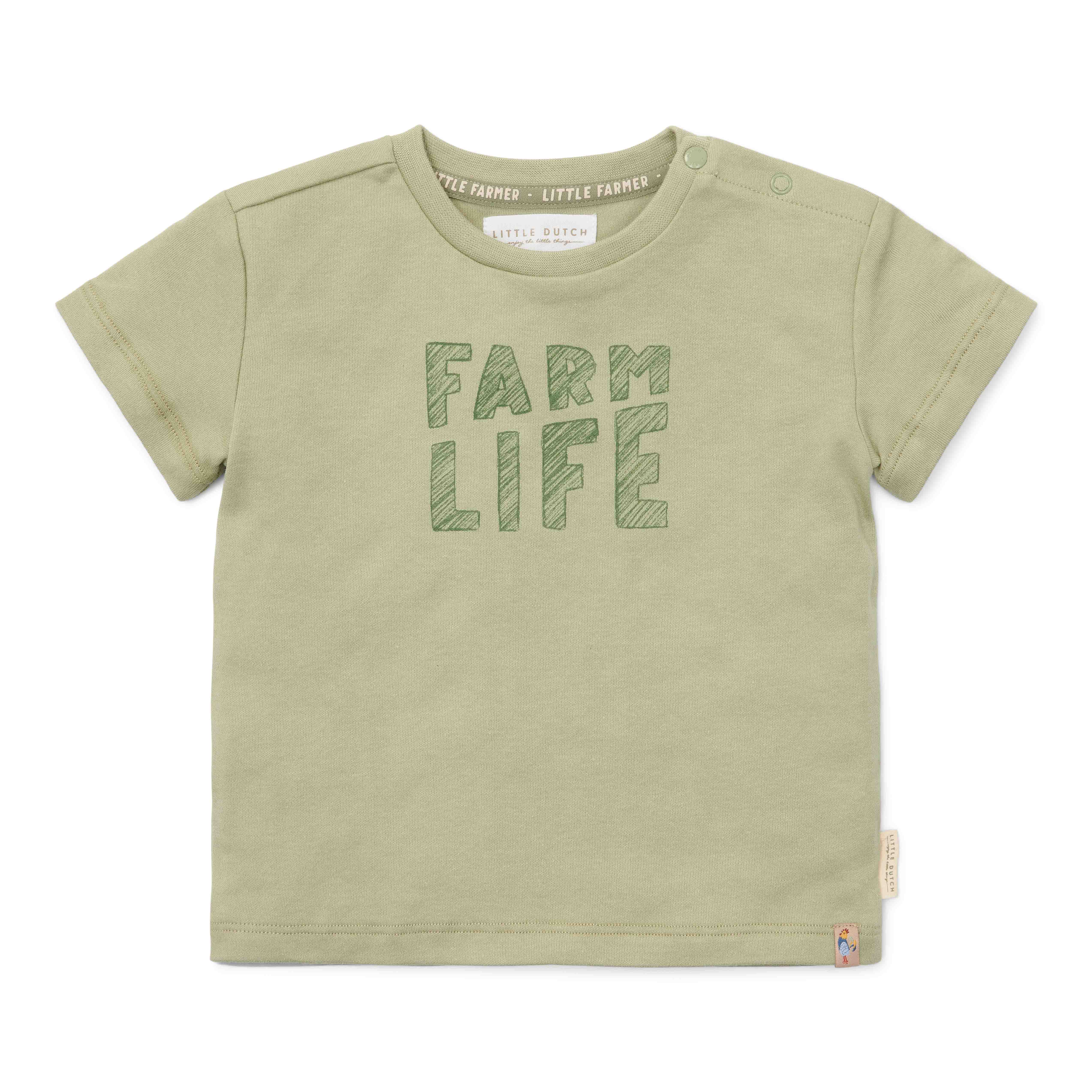 T-shirt kurzärmlig Grün – Little Farm | Little Dutch