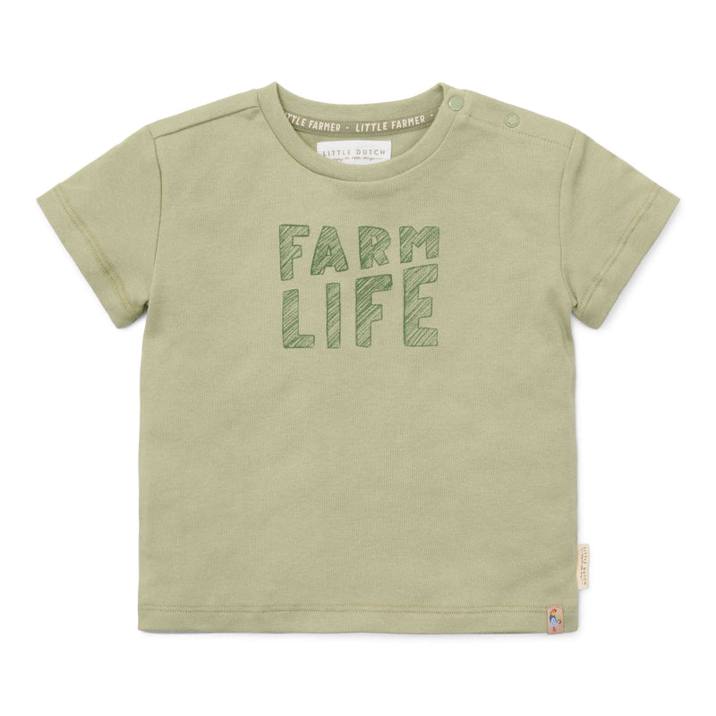 T-shirt kurzärmlig Grün – Little Farm | Little Dutch