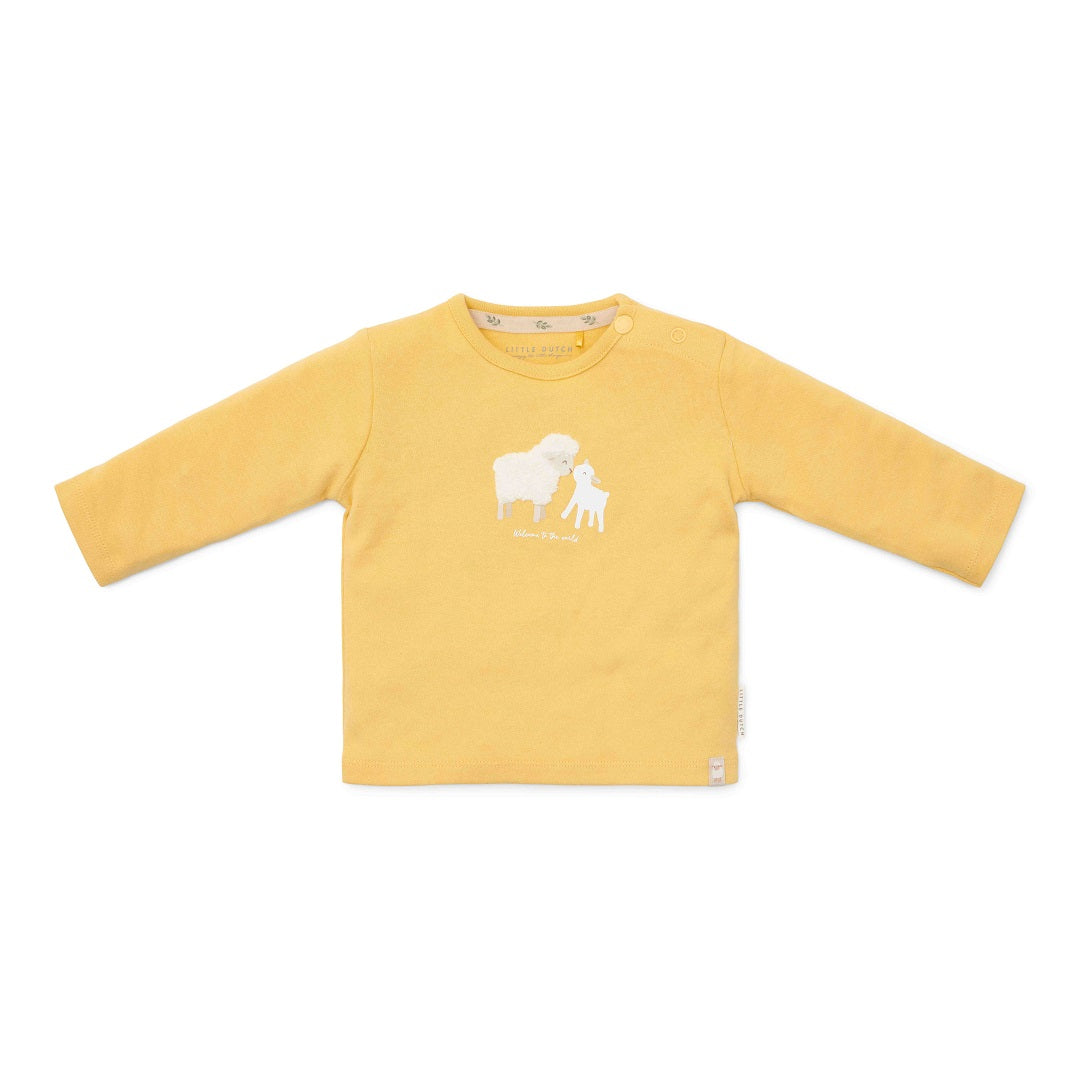 T-shirt langärmlich Warm Yellow - Little Farm | Little Dutch