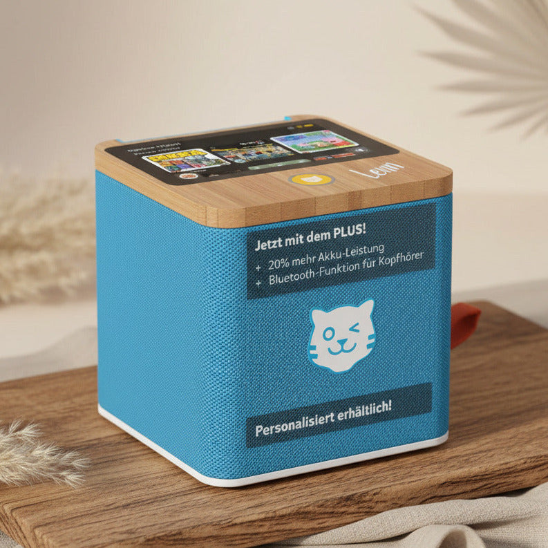 tigerbox TOUCH PLUS blau Bluetooth | by Schmatzepuffer® "personalisierbar"
