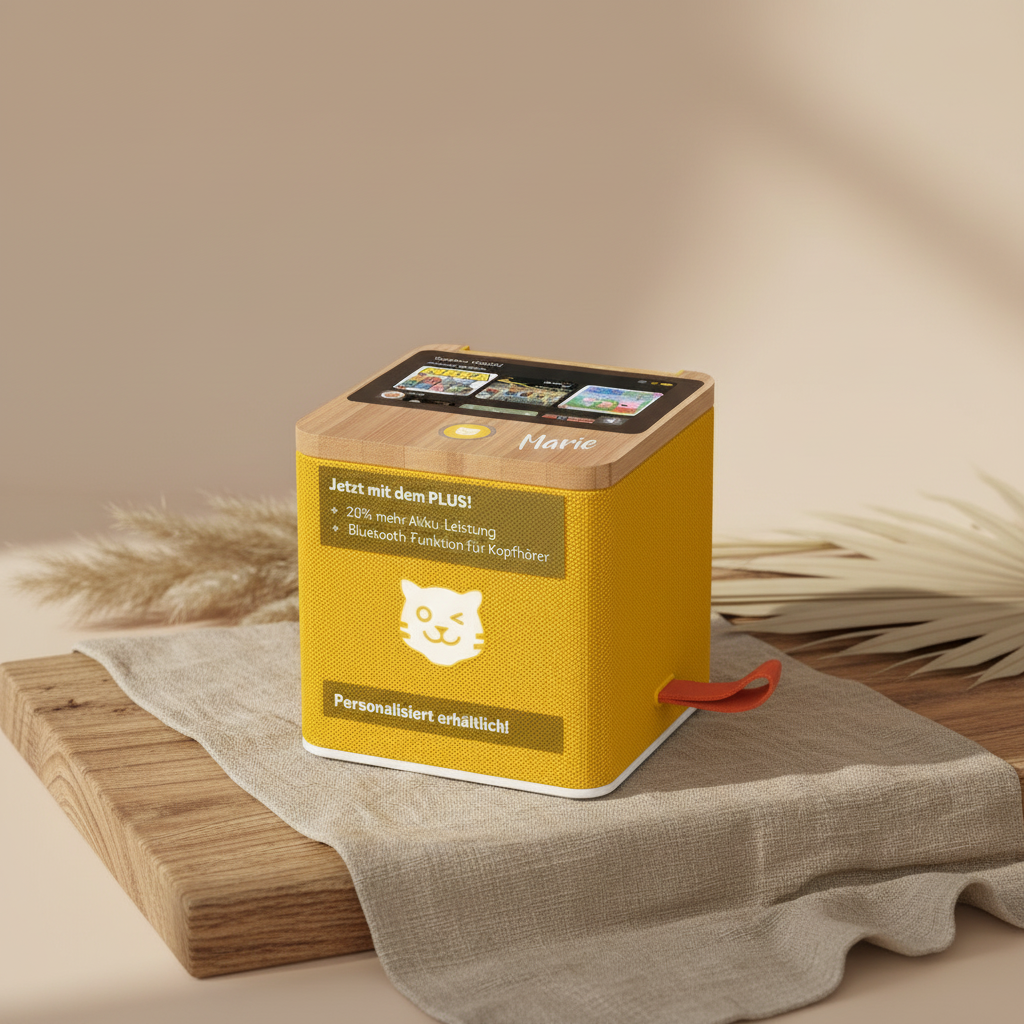 tigerbox TOUCH PLUS gelb Bluetooth | by Schmatzepuffer® "personalisierbar"