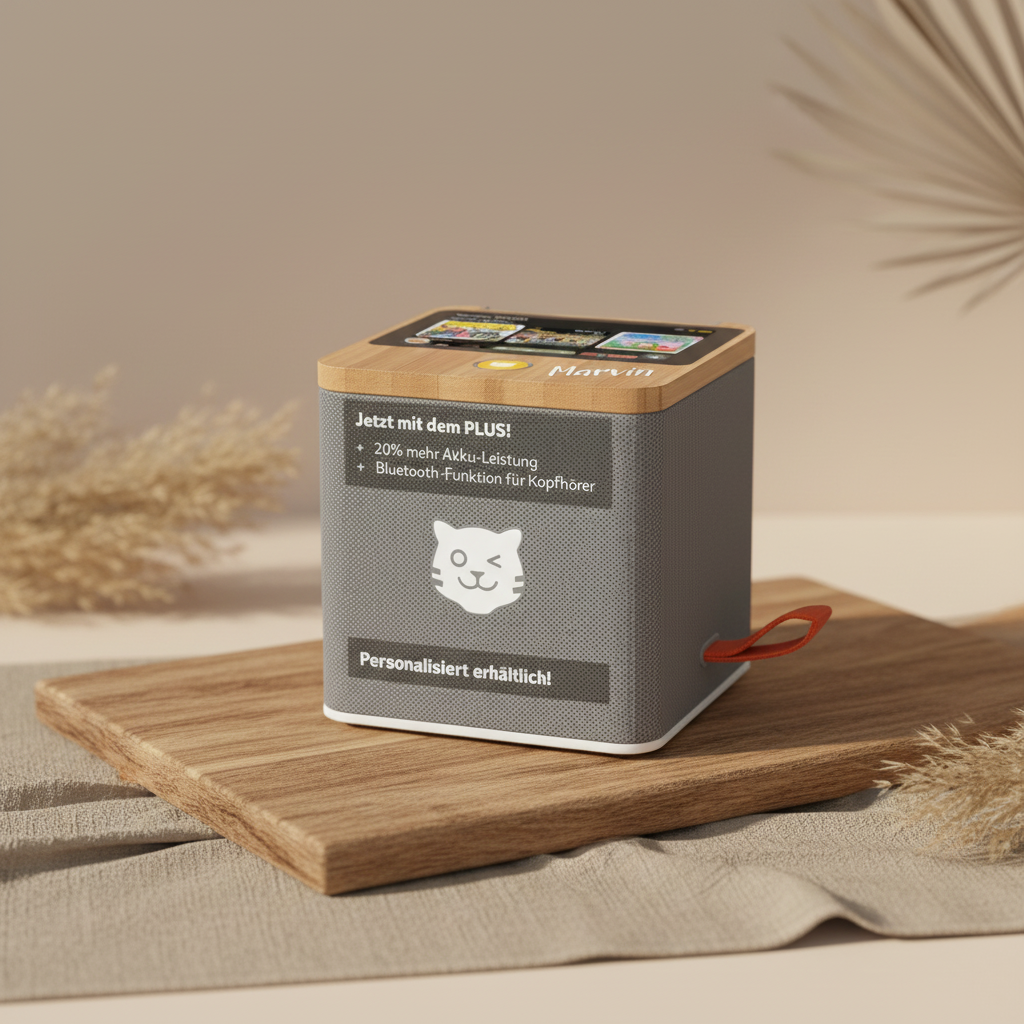 tigerbox TOUCH PLUS grau Bluetooth | by Schmatzepuffer® "personalisierbar"