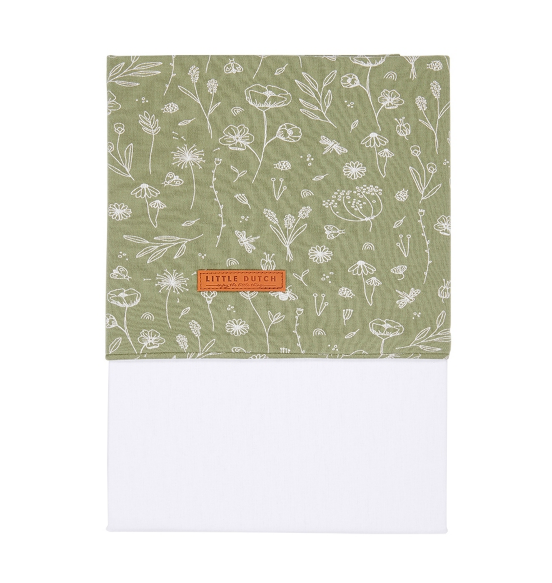 Ledikantlaken Wild Flowers Olive, Little Dutch