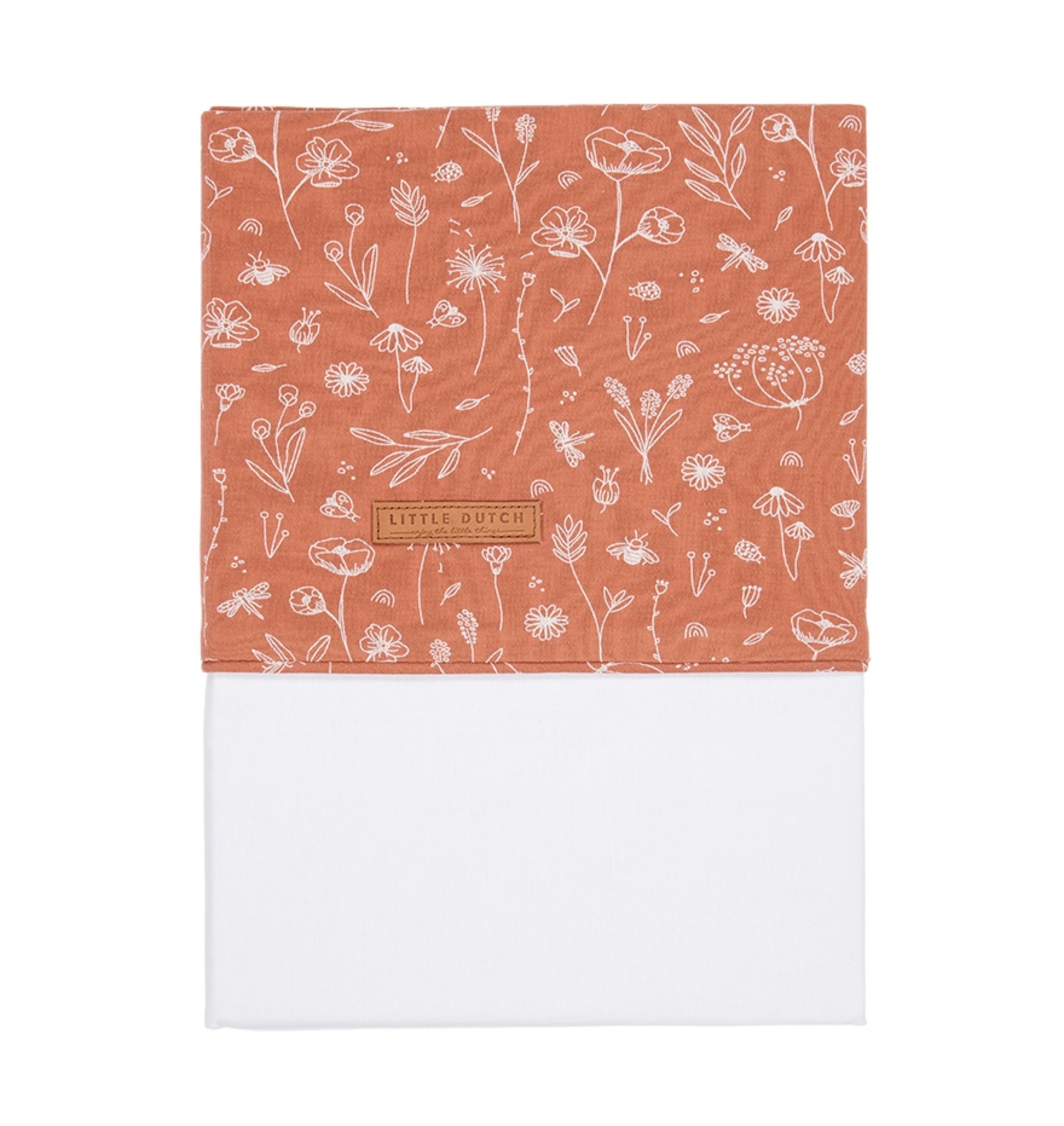 Ledikantlaken Wilde Bloemen Roest | Little Dutch