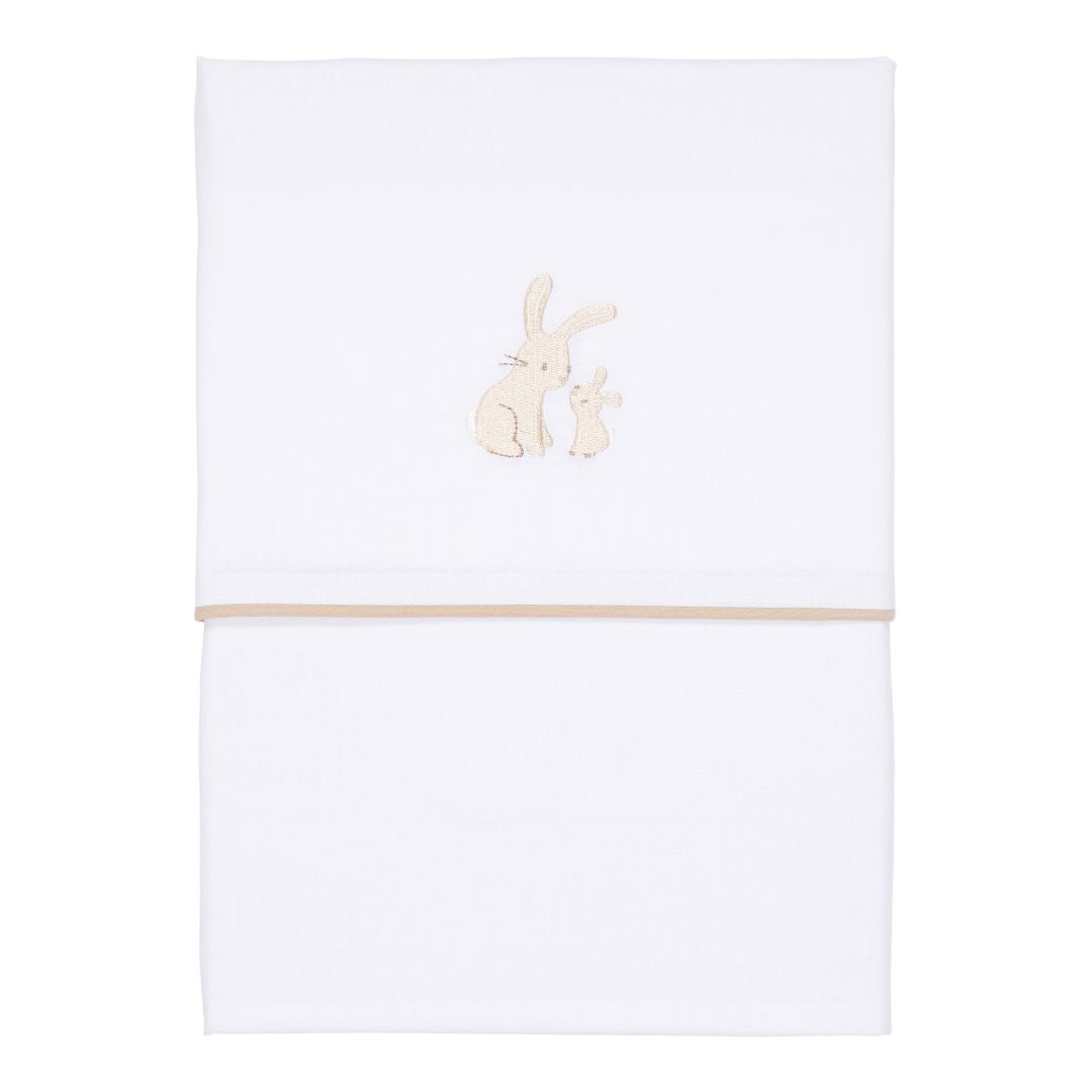 Baby Bunny geborduurd wieglakentje | Little Dutch