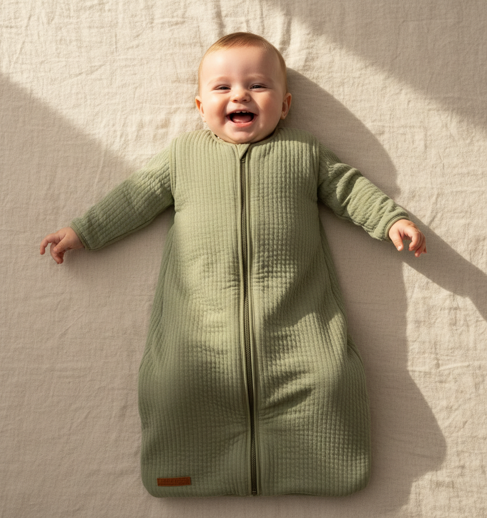 Schlafsack Winter 90 cm Pure Olive | Little Dutch