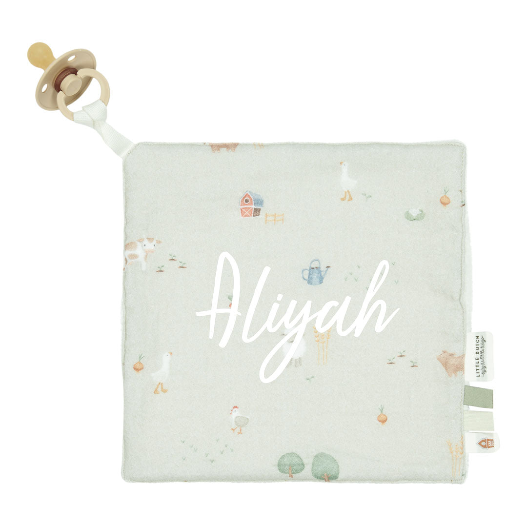 Kuscheltuch Musselin - Pure Olive | Little Dutch