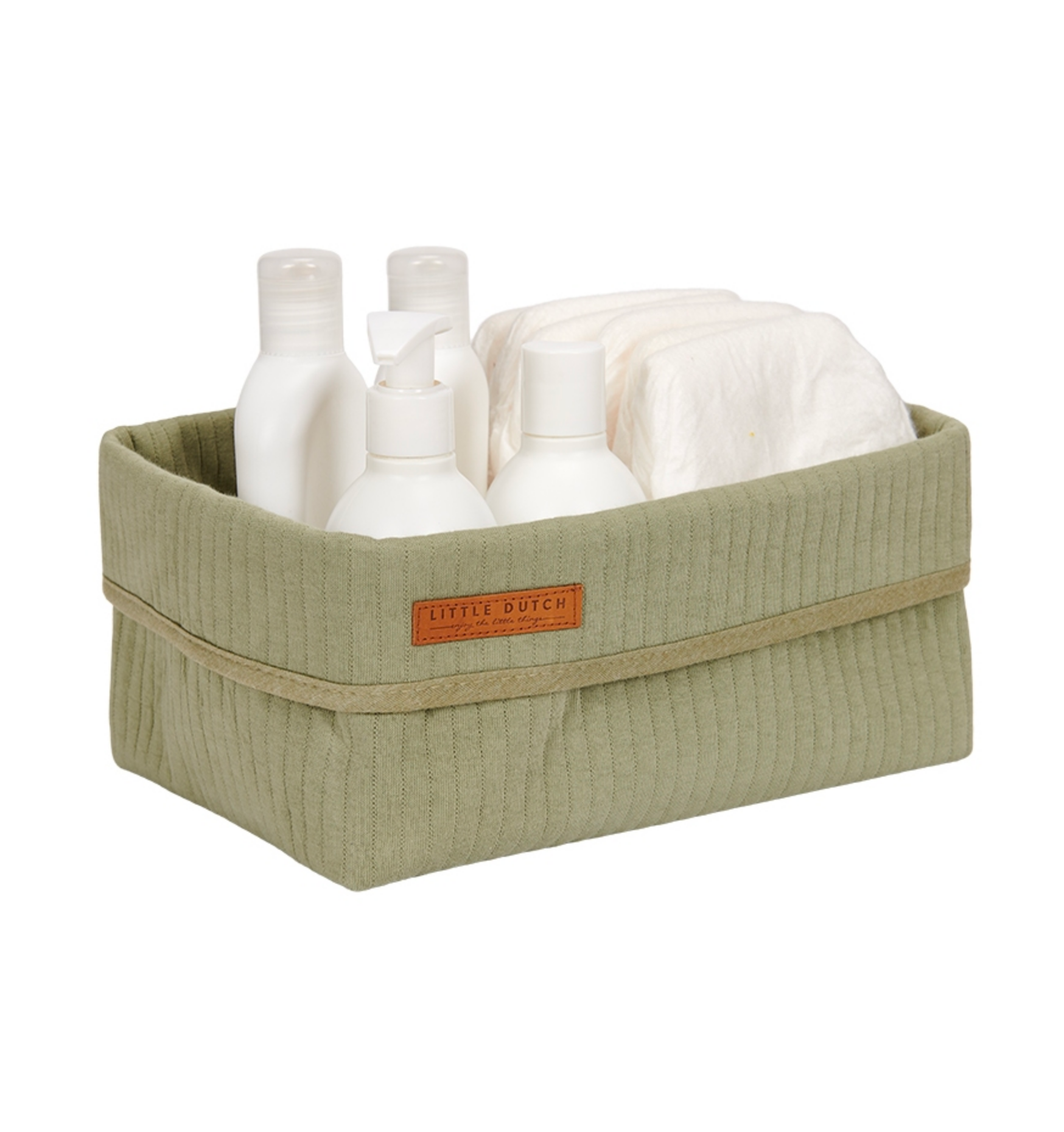 Pure Olive verzorgingsmand, groot | Little Dutch