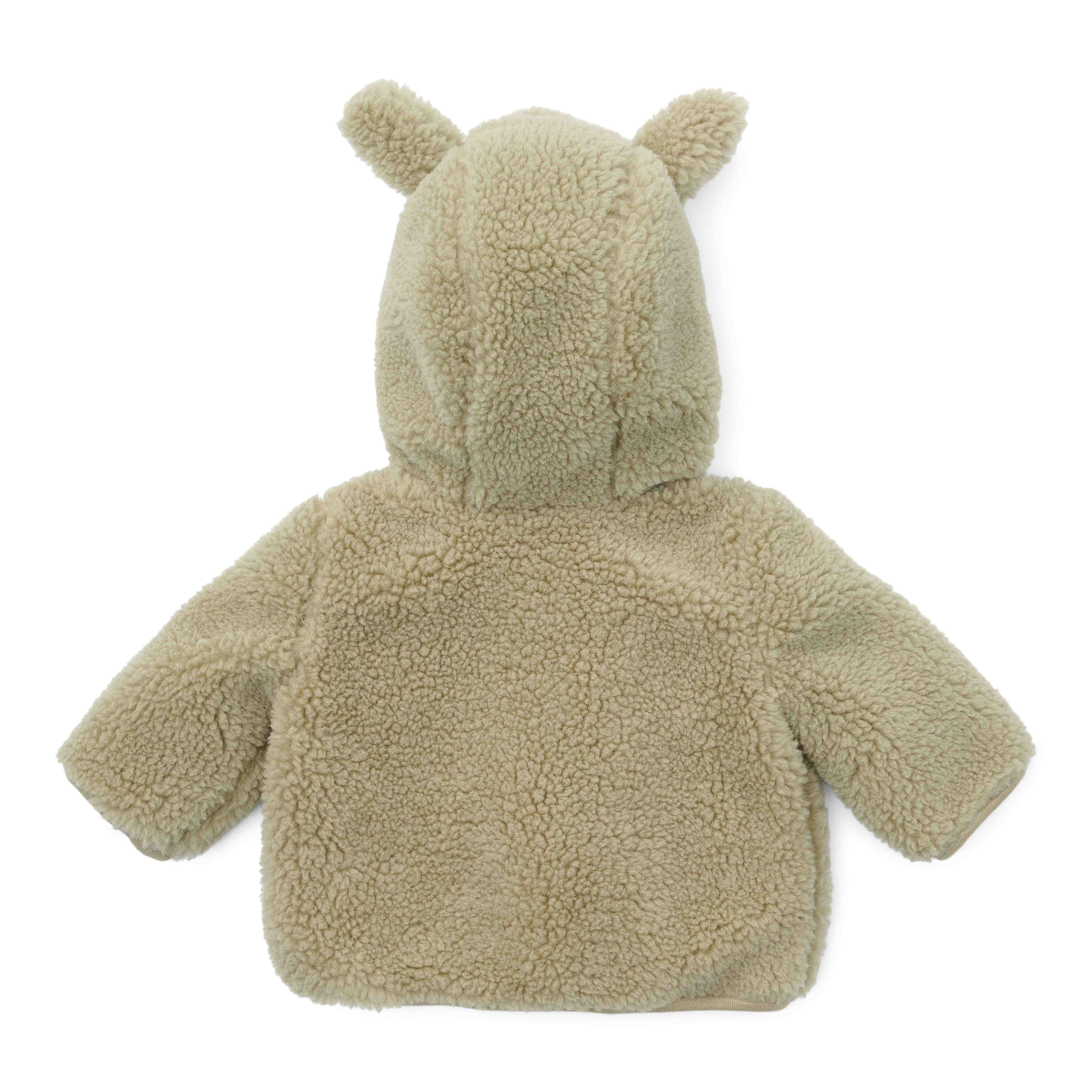 Teddy Jacket Soft Green - Newborn Winter Teddy | Little Dutch