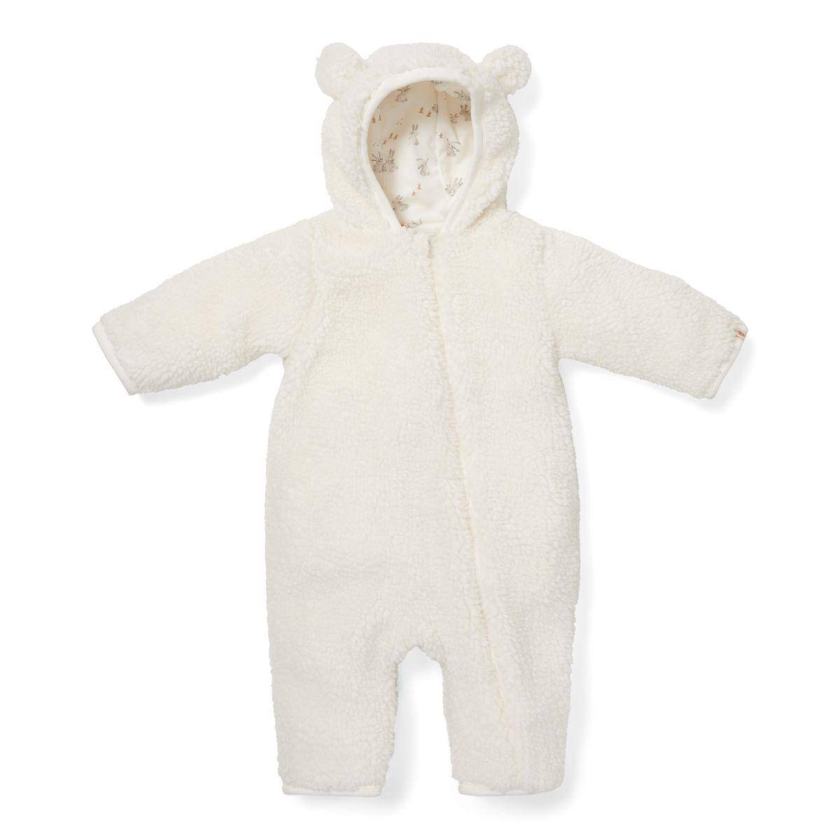Teddy-Strampler Baby Bunny, Off White | Little Dutch