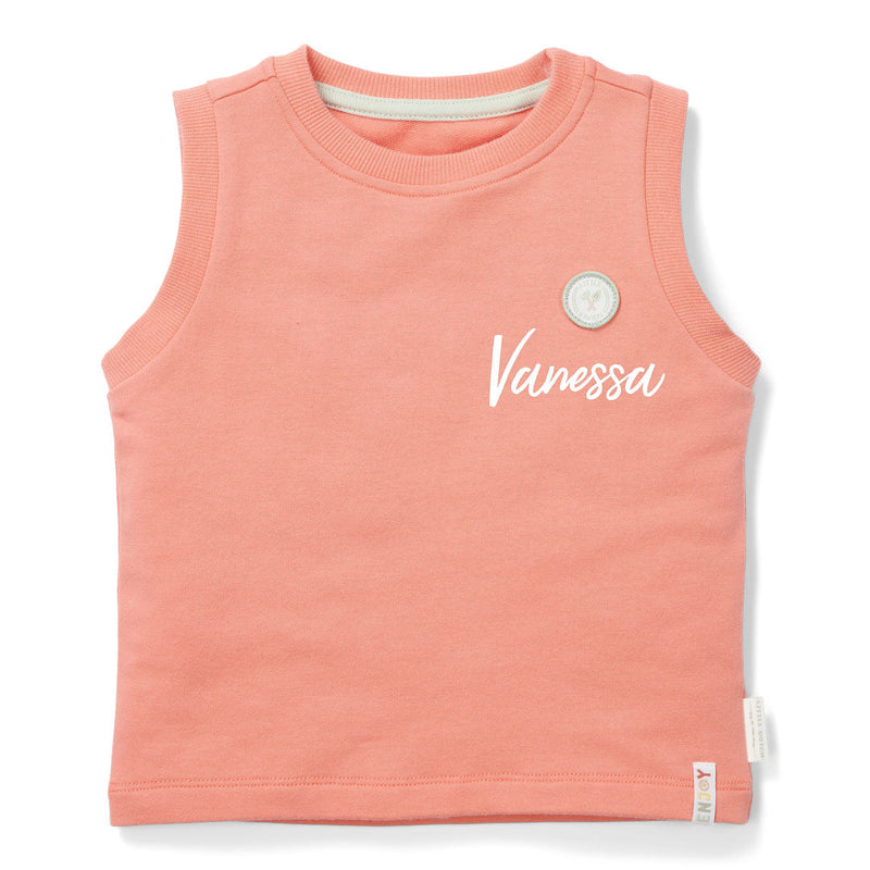 Top Little Farmer Red – Kinder Top mit Bauernhofmotiv