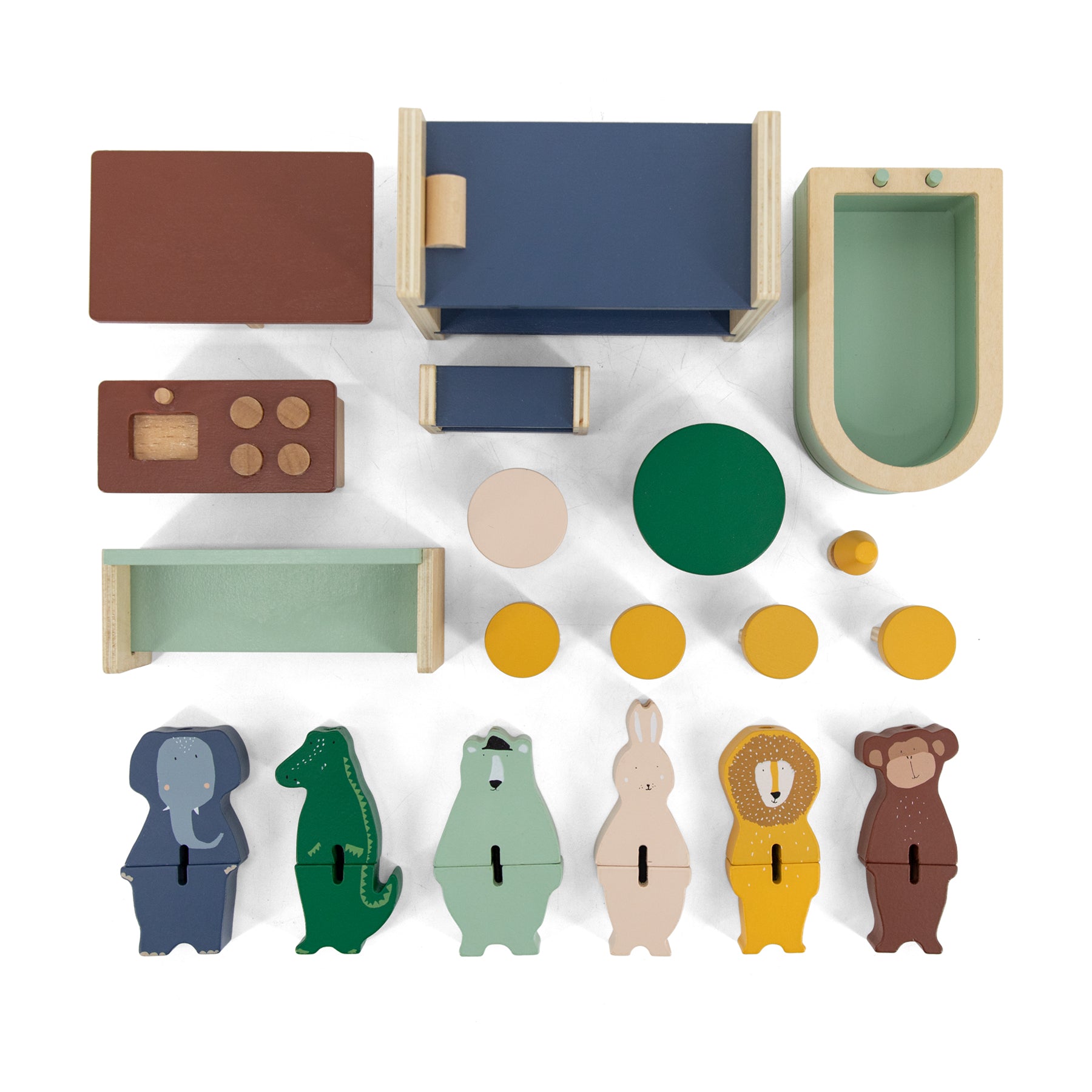 Wooden playhouse with accessories | Trixie