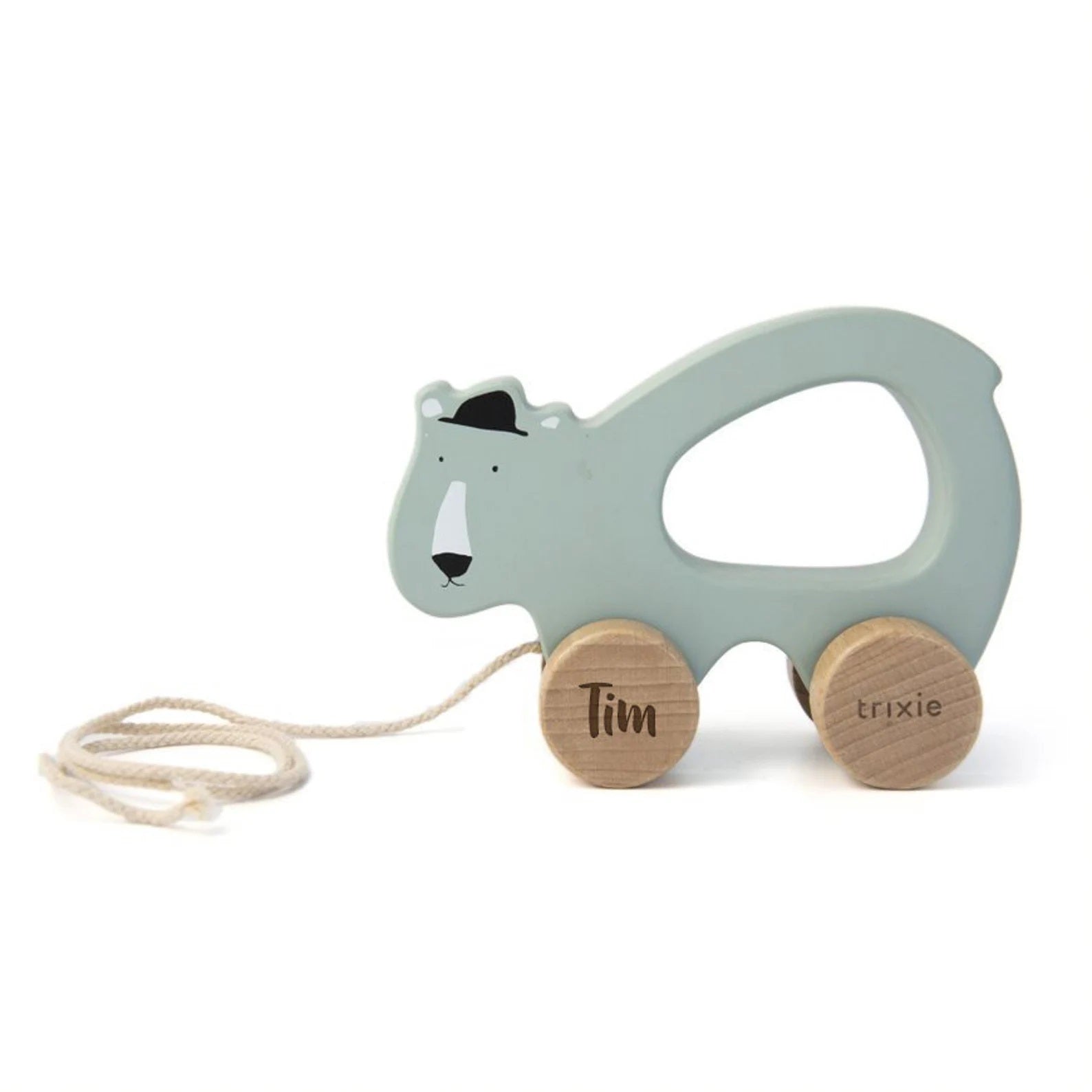 Wooden pull-along toy - Mr. Polar Bear | Trixie