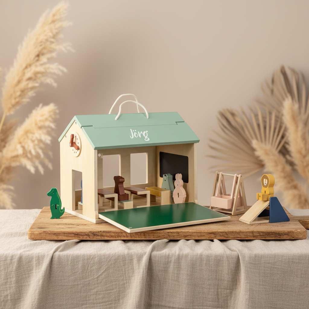 School with accessories made of wood | Trixie