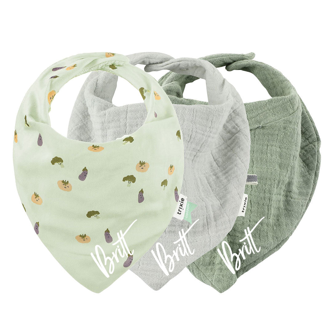 Neckerchief Bandana slab 3-pack mix - Friendly Vegetables | Trixie