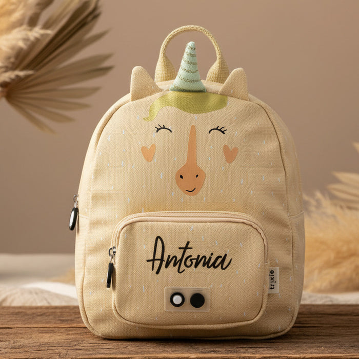 Personalisierter Trixie Kindergartenrucksack Frau Einhorn