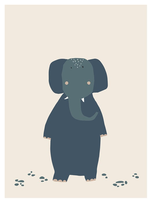 Kinderposter 30x40 cm – Frau Elefant | Trixie