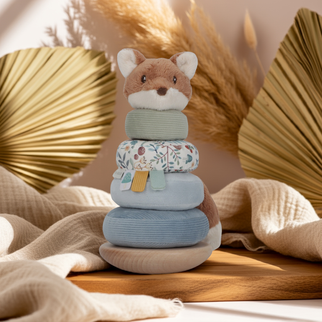 Stapeltoren met ringen Forest Friends | Little Dutch