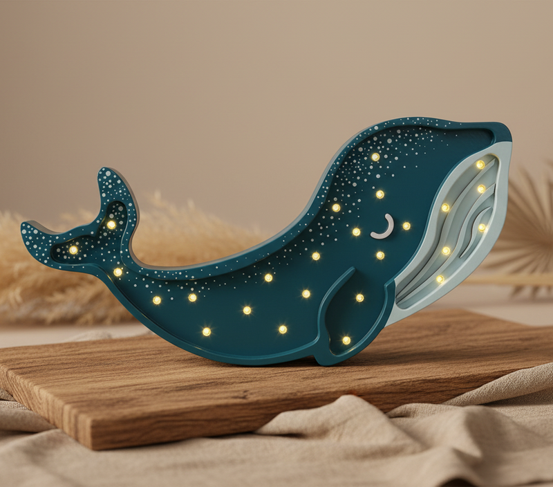 Lampe Wal, galaxie türkis | Little Lights