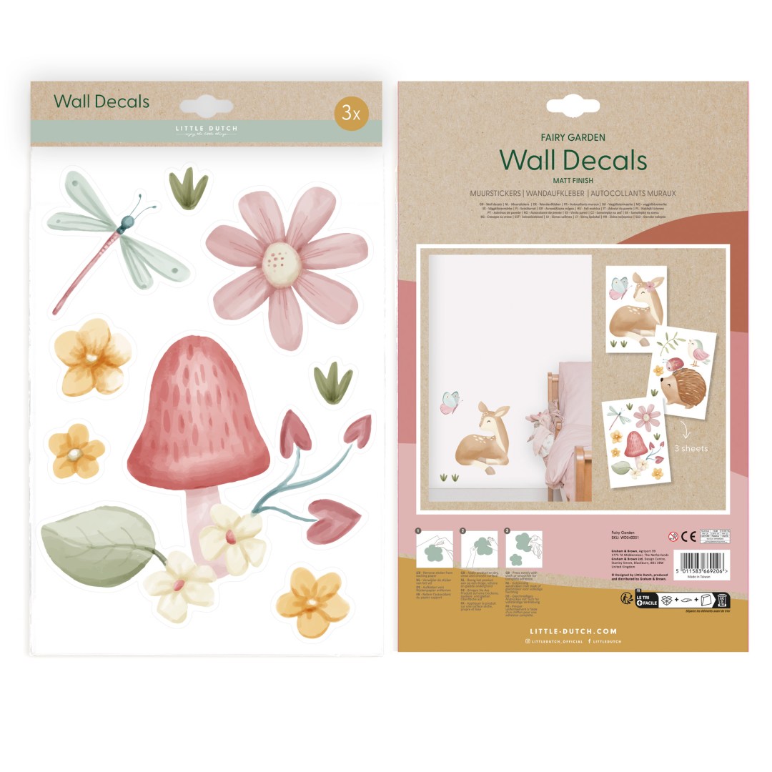 Muursticker Fairy Garden | Little Dutch