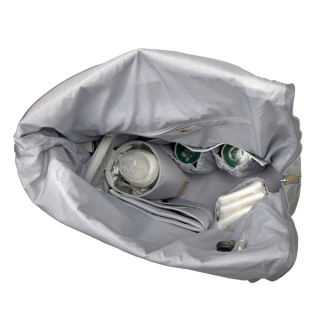 Wickelrucksack - Rolltop Backpack, Grey Mélange (Limited Edition) | Lässig