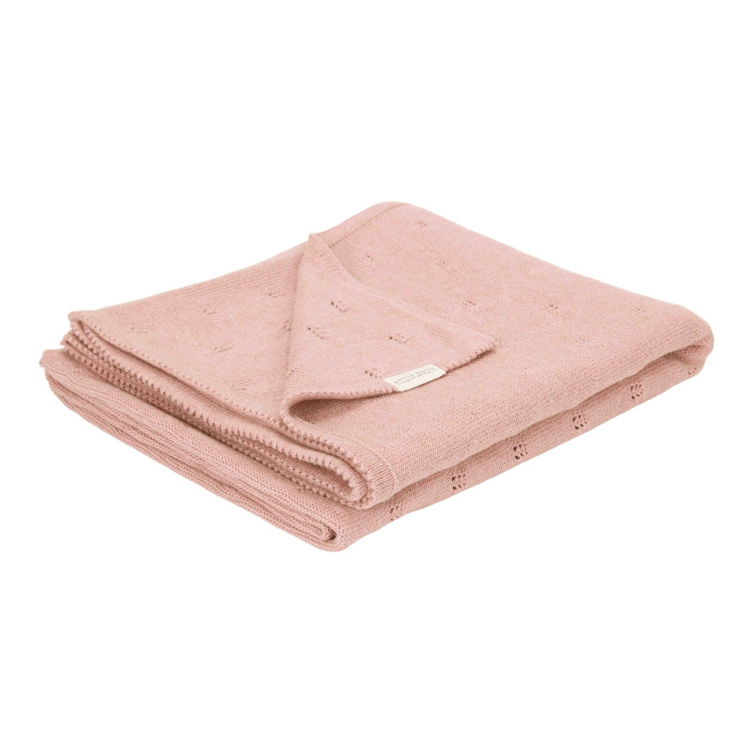 Wiegendecke gestrickt Pure Blossom | Little Dutch