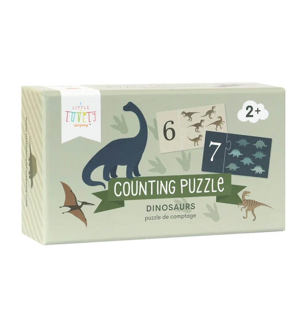 Zahlenpuzzle - Dinosaurier | A Little Lovely Company