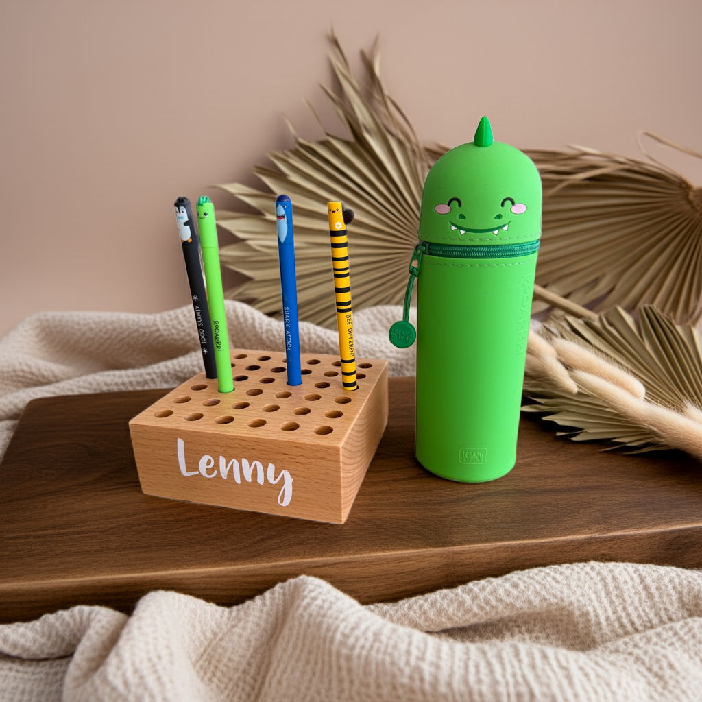 Personalized wooden pen holder suitable for Legami &amp; other pens | Smack buffer
