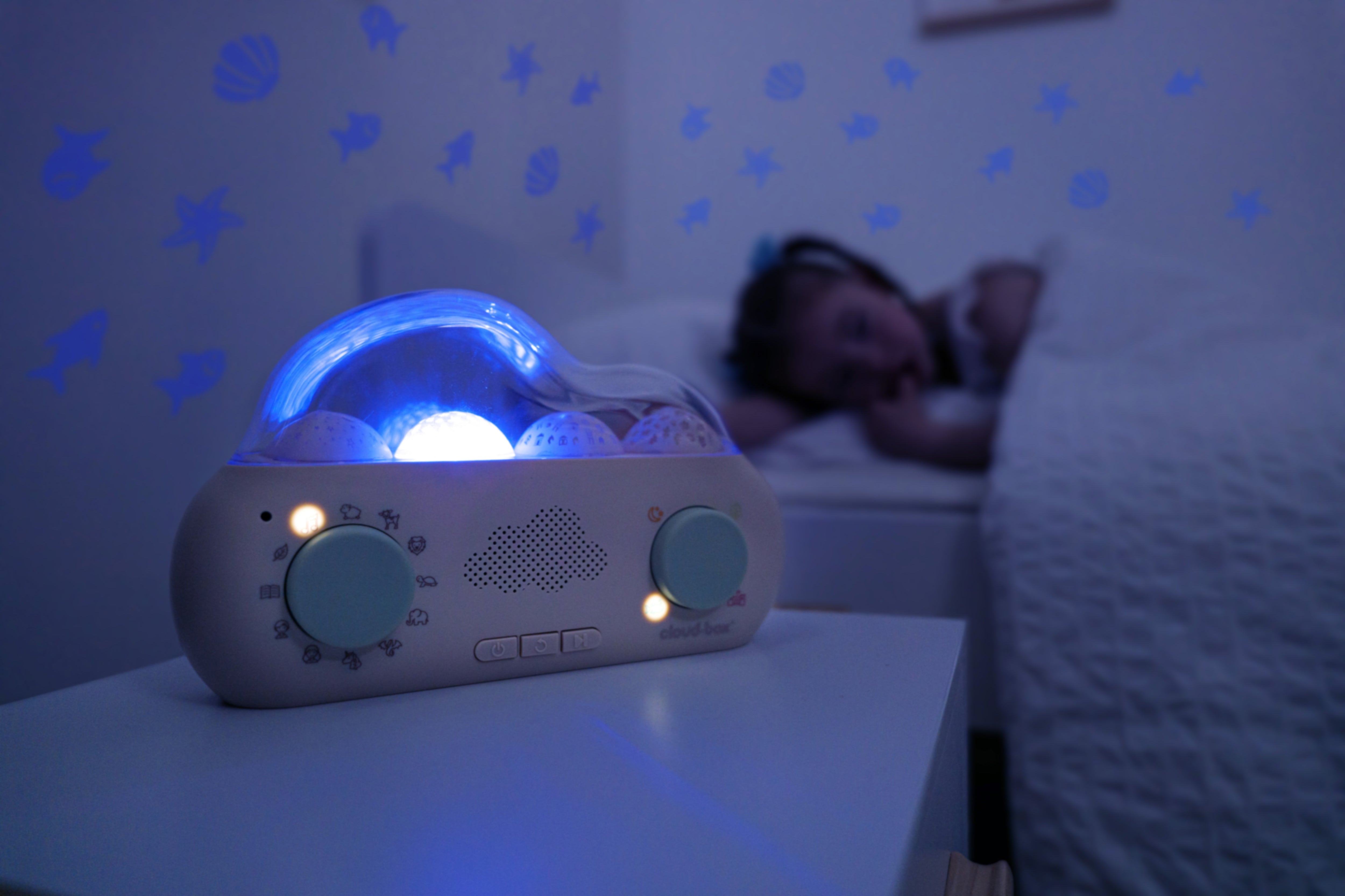 Cloud-Box the audio play box with light projector | Cloud-B