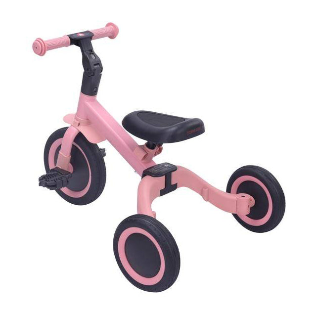 4 in 1 Dreirad KAYA in Pink für Kinder ab 1 Jahr mit Laufrad Funktion und drei Rädern
