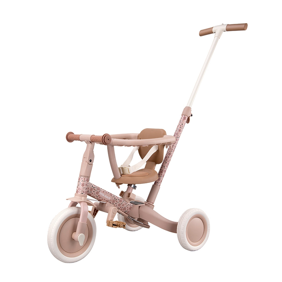 Driewieler 4-in-1 Fairy Floral, Roze | Little Dutch