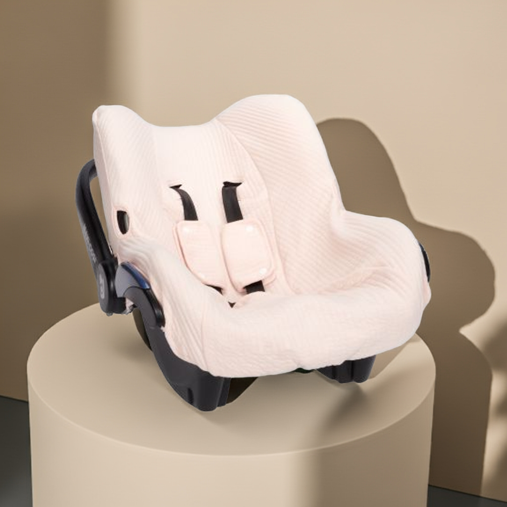 Baby autostoelhoes Pure Soft Pink | Little Dutch