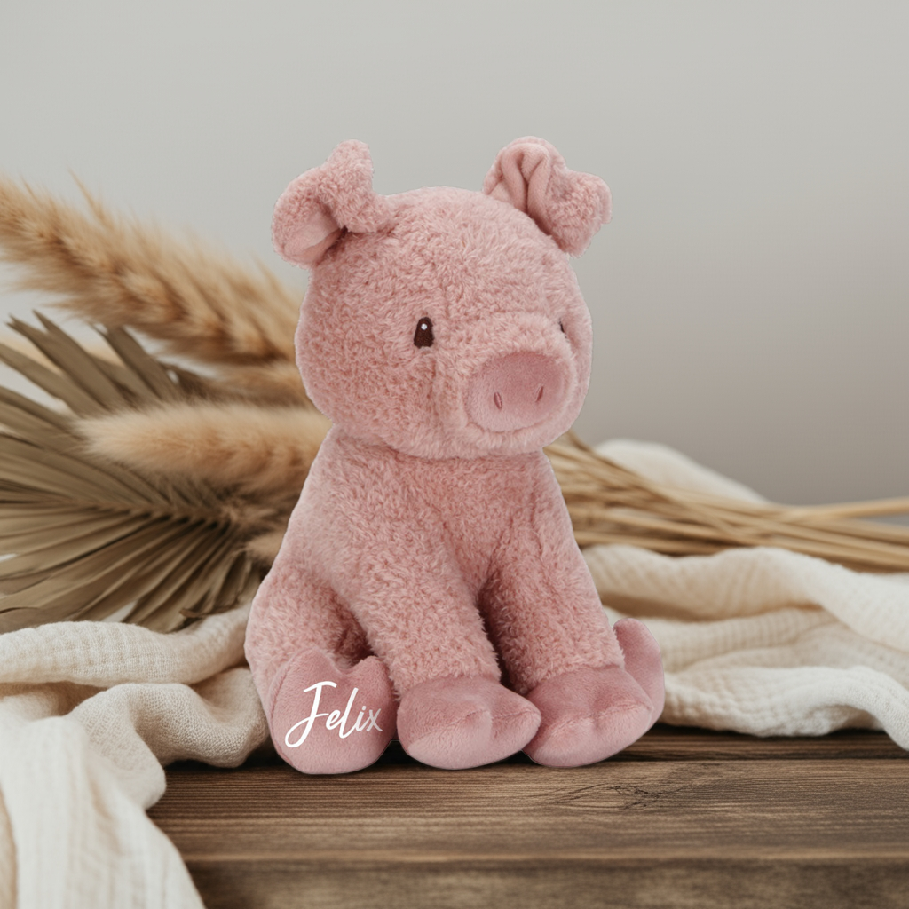 TOP DEAL - Kuscheltier Glücksschwein 25 cm Little Farm | Little Dutch