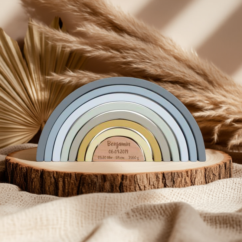 Stapel-Regenbogen Blau - Zur Geburt | Little Dutch
