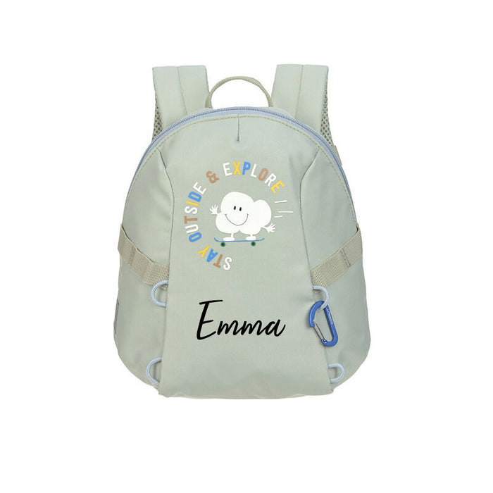 Personalisierter Lässig Tiny Outdoor Kindergartenrucksack Wolken