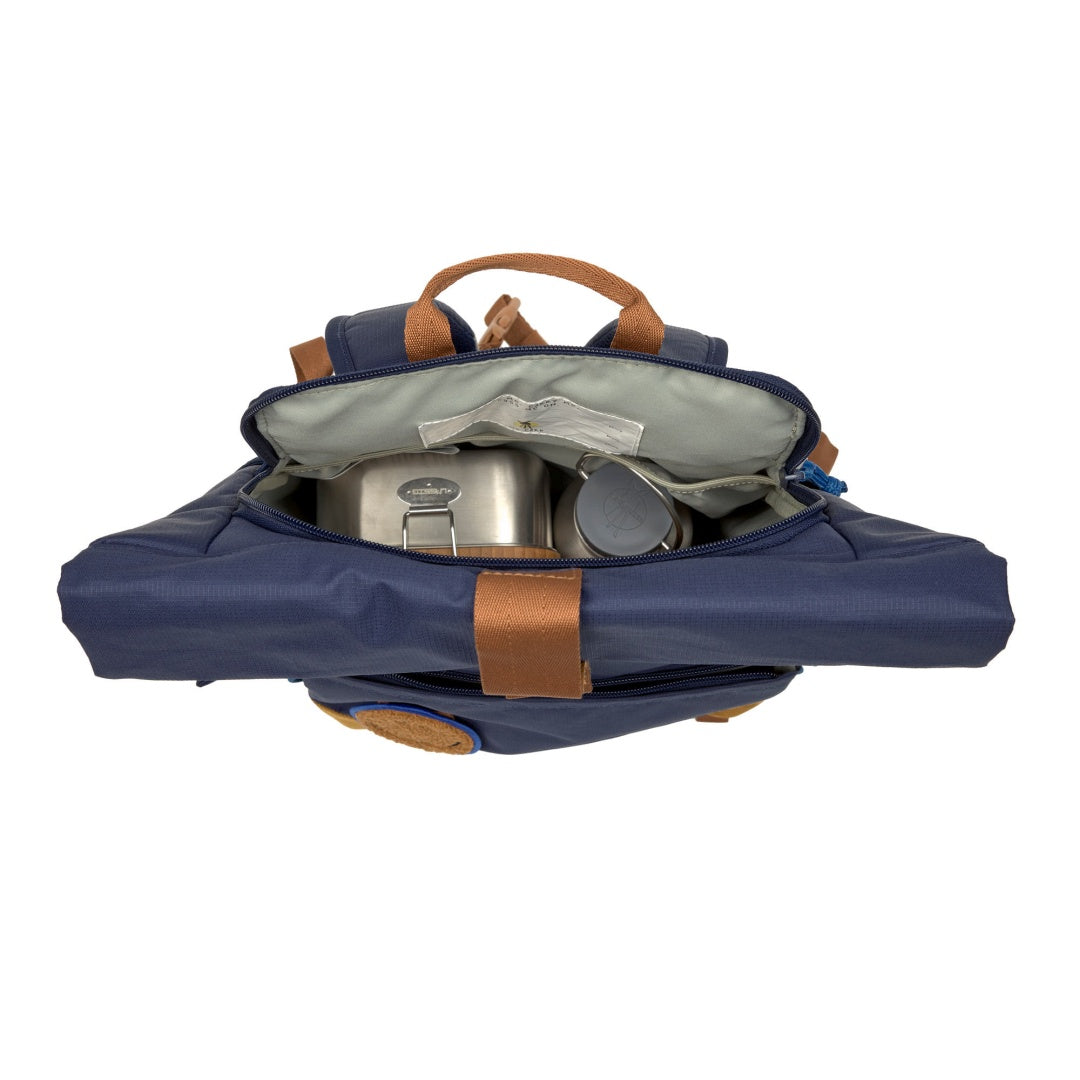 Kinderrucksack Rolltop - Little Gang, Dunkelblau | Lässig