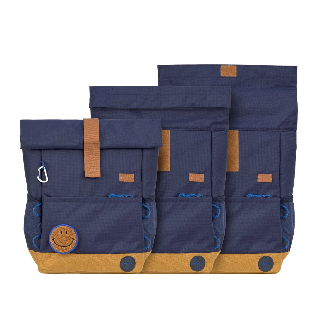 Kinderrucksack Rolltop - Little Gang, Dunkelblau | Lässig