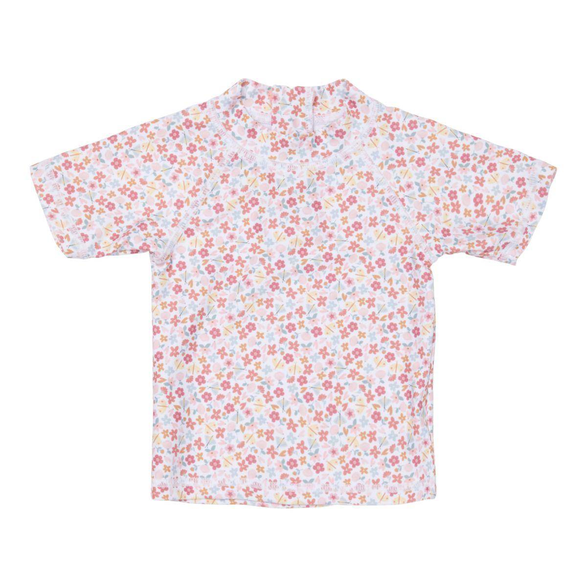 Kurzärmliges Badeshirt Summer Flowers | Little Dutch
