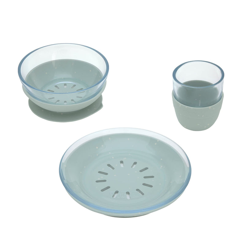 Children's tableware set glass, blue | Lässig