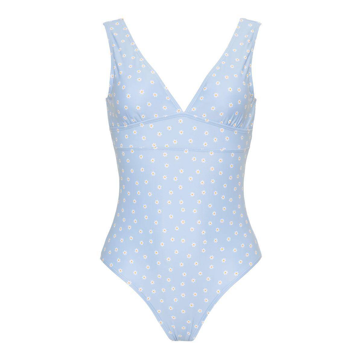 Damesbadpak Madeliefjes Blauw | Little Dutch