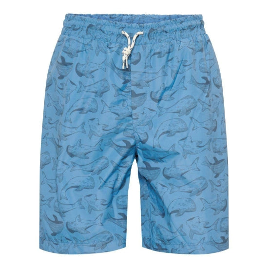 Badeshorts Herren, Sea Life Blue | Little Dutch