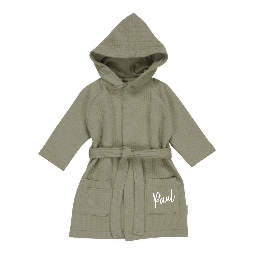 Badjas Pure Olive | Little Dutch