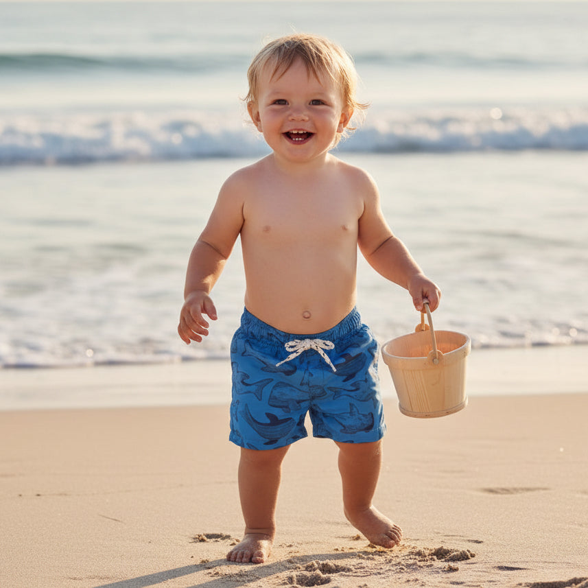 Badeshorts Sea Life Blue | Little Dutch