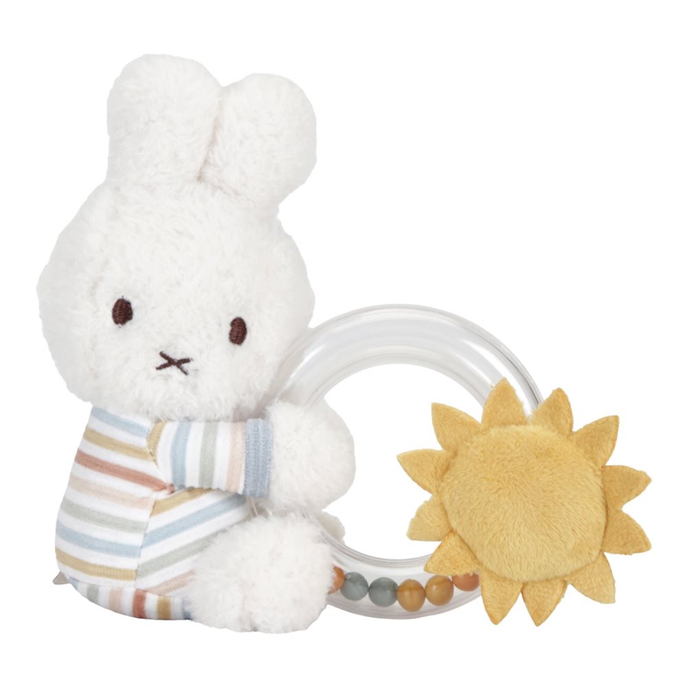 Rattle-Gripping Toy Bunny Vintage Sunny Stripes | Little Dutch x Miffy