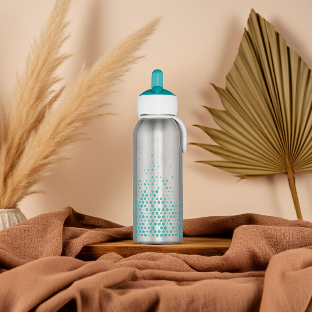 TOP DEAL - Flip-up Thermos Bottle 350 ml - Turquoise | Mepal