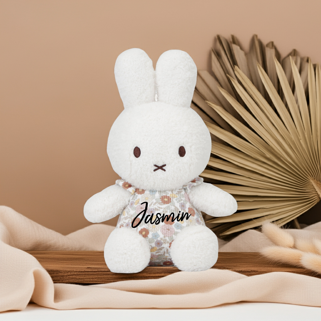 Vintage Little Flowers bunny soft toy, 25 cm | Little Dutch x Miffy