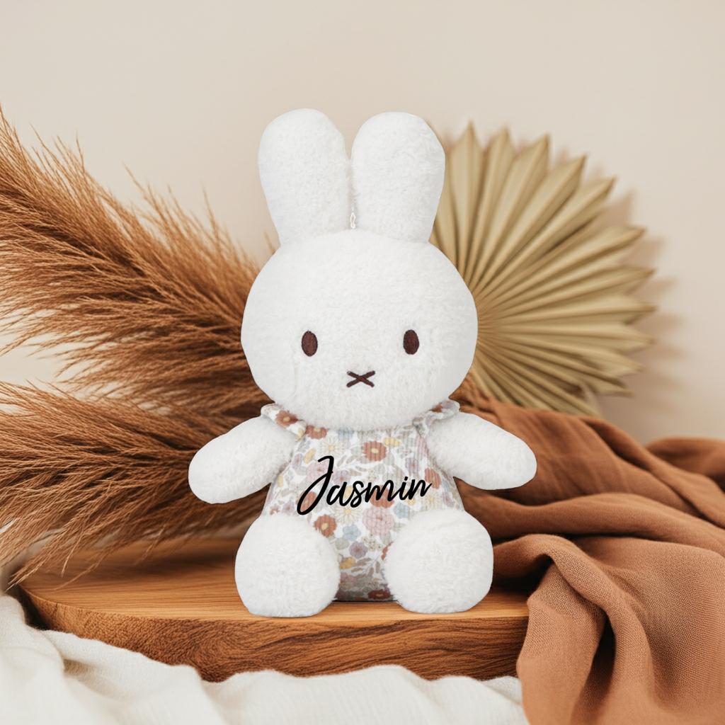 Vintage Little Flowers bunny soft toy, 25 cm | Little Dutch x Miffy